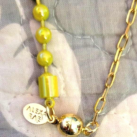 By Alexa Rae NWT Mini Great Balls Of Fire Necklace in Shimmer Citrus - Picture 5 of 9